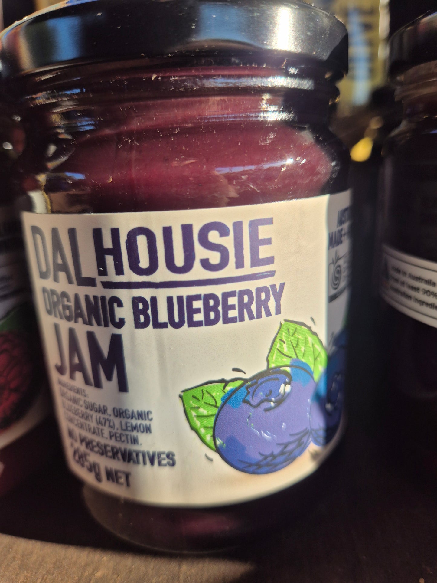 Blueberry jam Certified Organic 285g