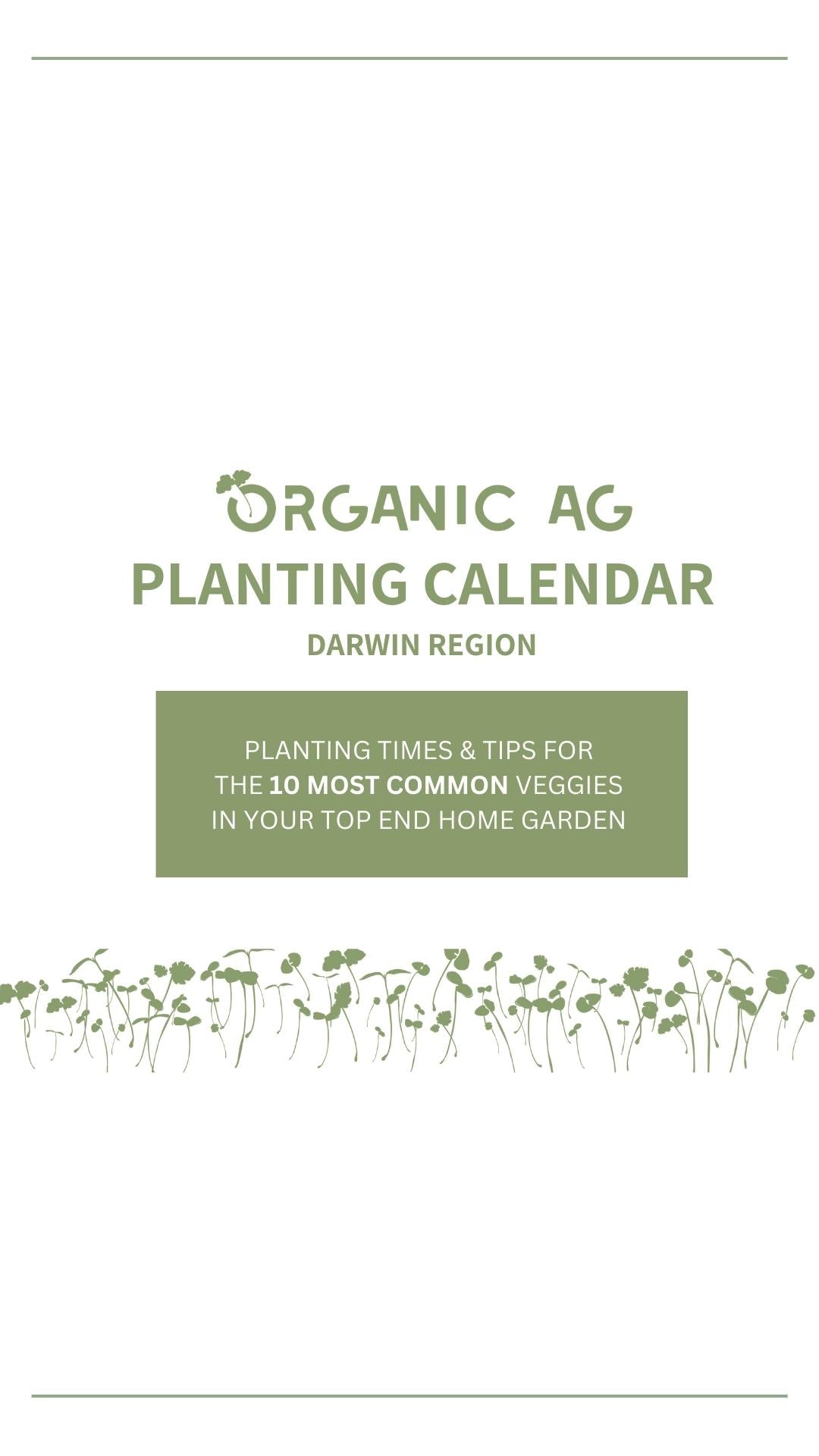 Organic AG Planting Calendar