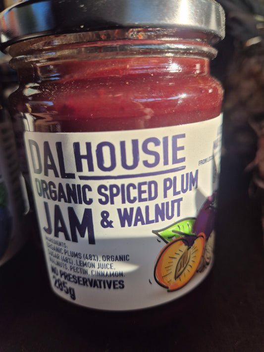 Spiced plum and walnut jam Certified Organic 285g