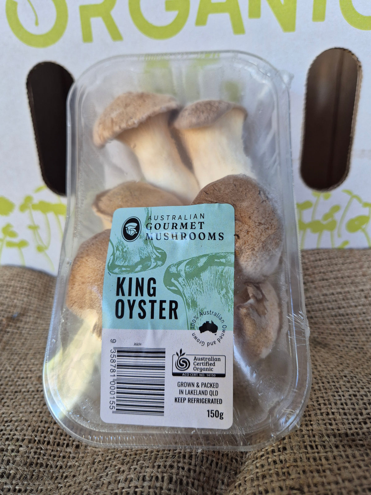 Mushrooms King Oyster 150g Certified Organic